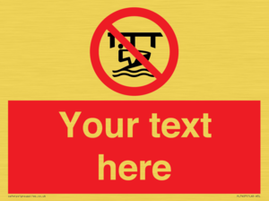 Custom Do not use watercraft in the vicinity of piers